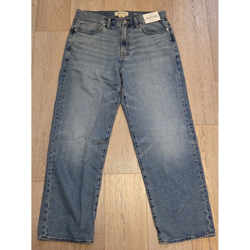 Madewell 1991 Loose Straight Jeans Men's 33x30 Light Wash Denim NWT TENCEL
